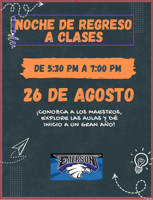 Back to School Night / Noche de regreso a clases
